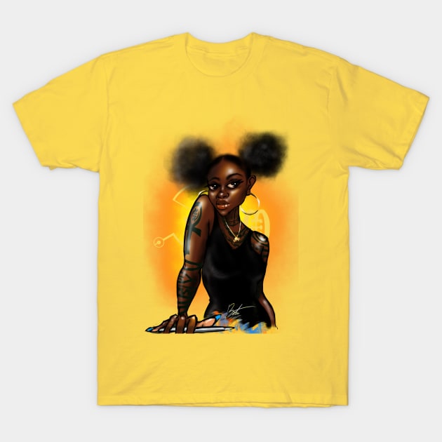 Black girl Magic T-Shirt by Timzartwork